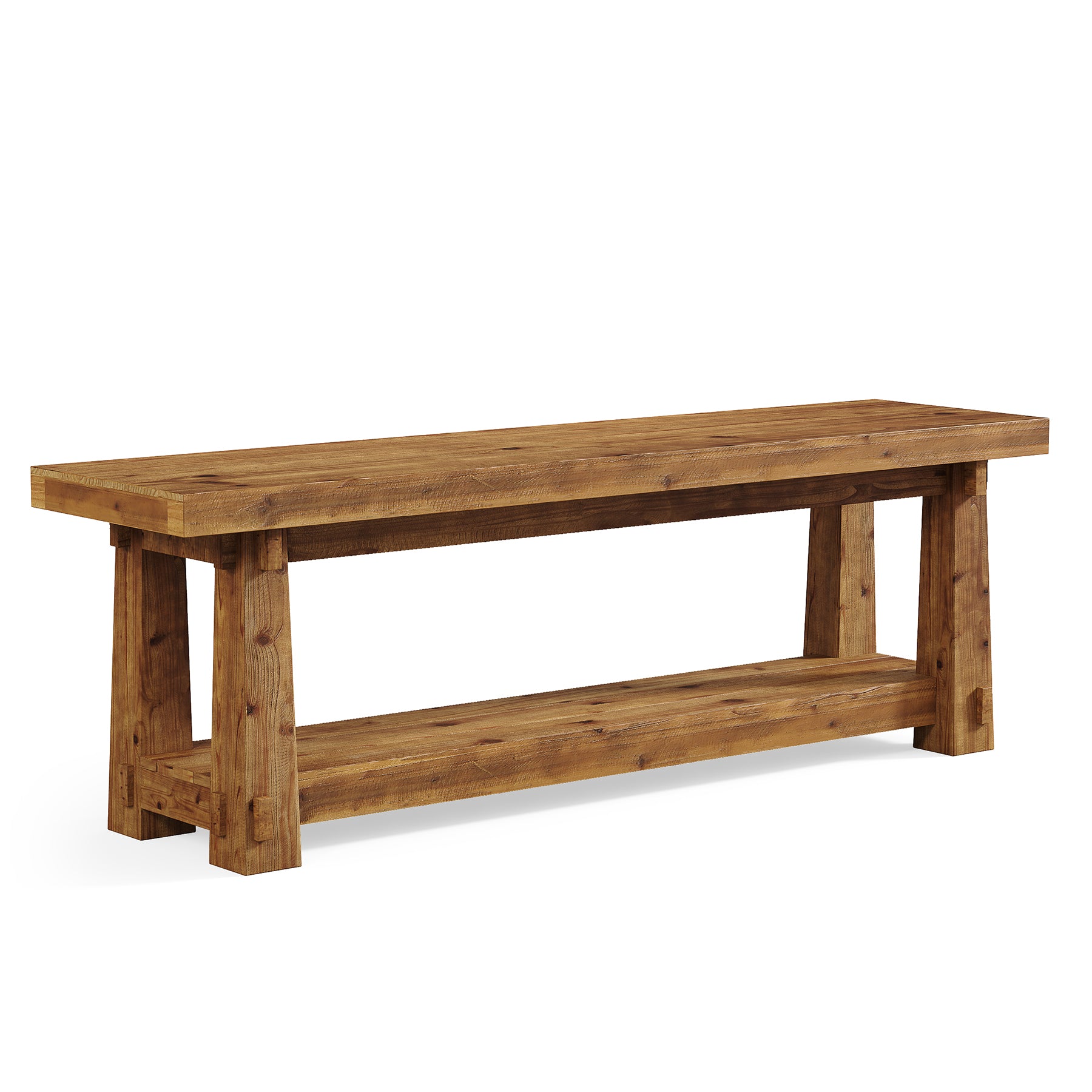 55" Entryway Bench, Foyer Bench with Shoe Storage for Hallway