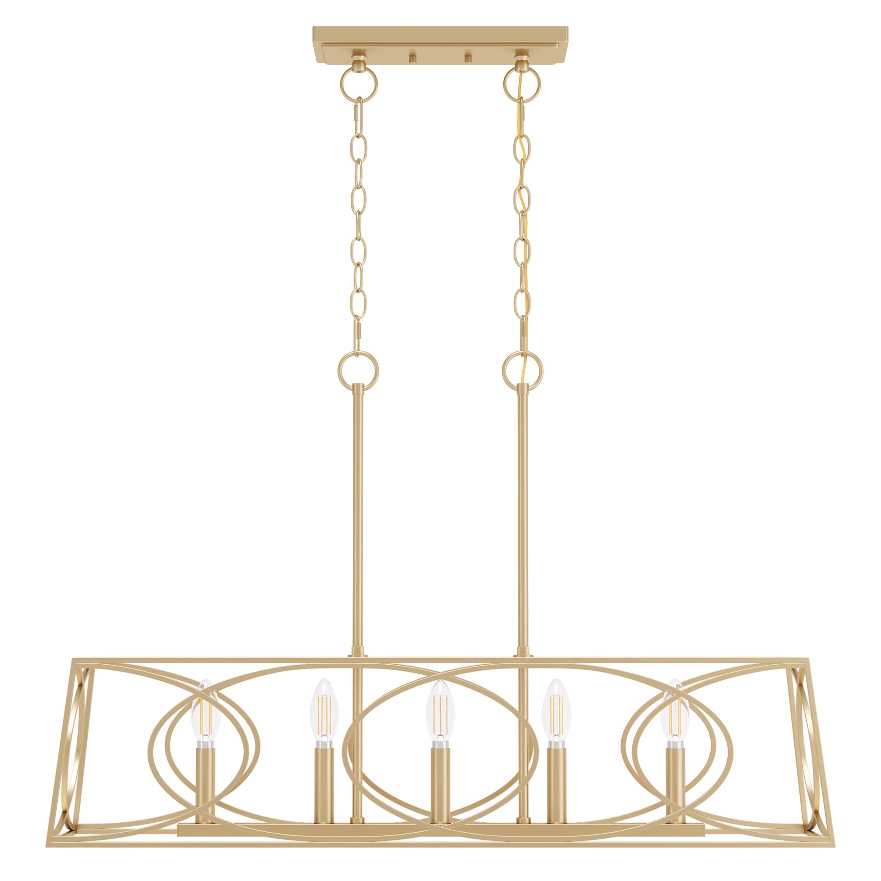 5-Lights Light Fixture, Modern Chandeliers Kitchen Island Ceiling Lighting