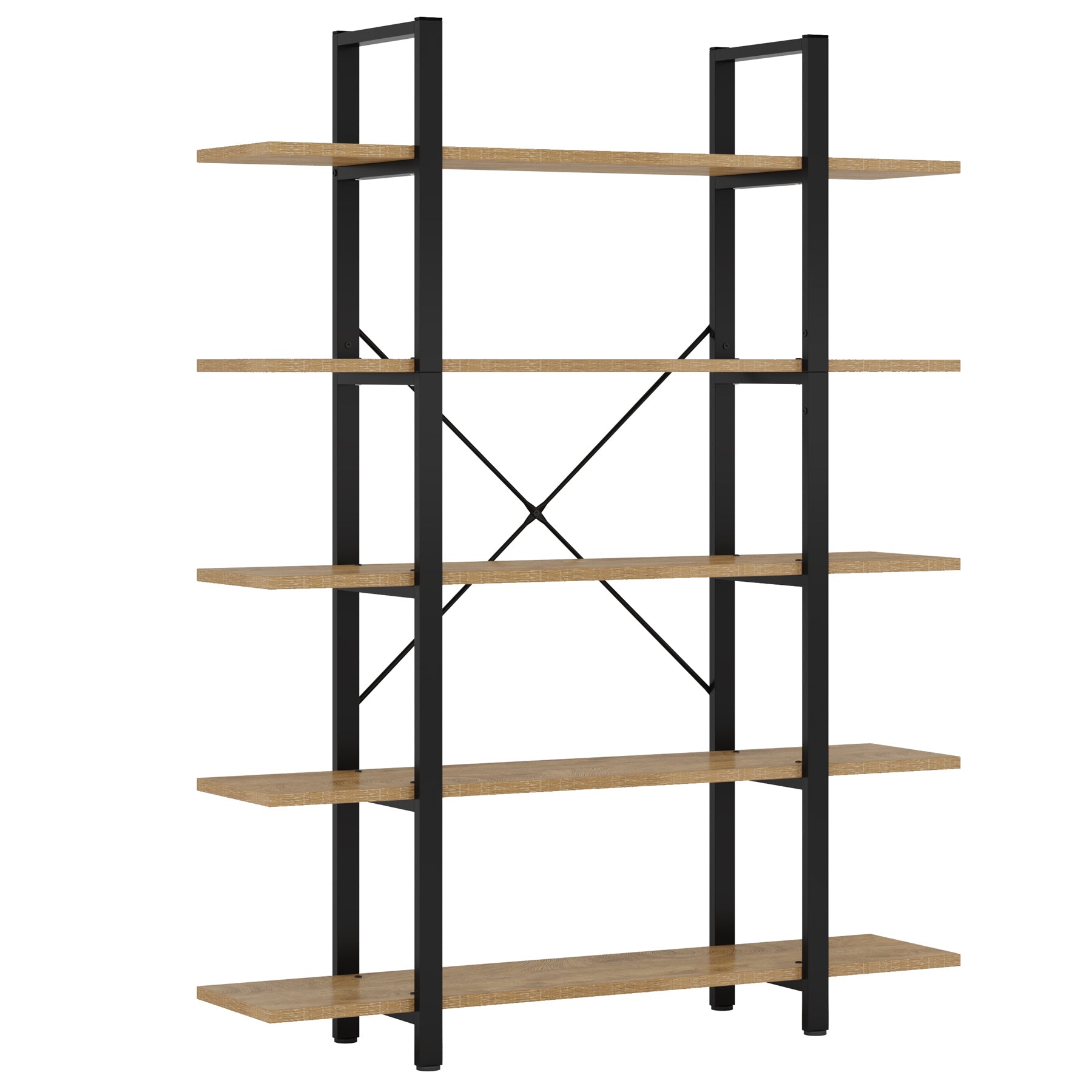 Tribesigns 5-Tier Bookshelf Open Etagere Bookcase Storage Display Rack