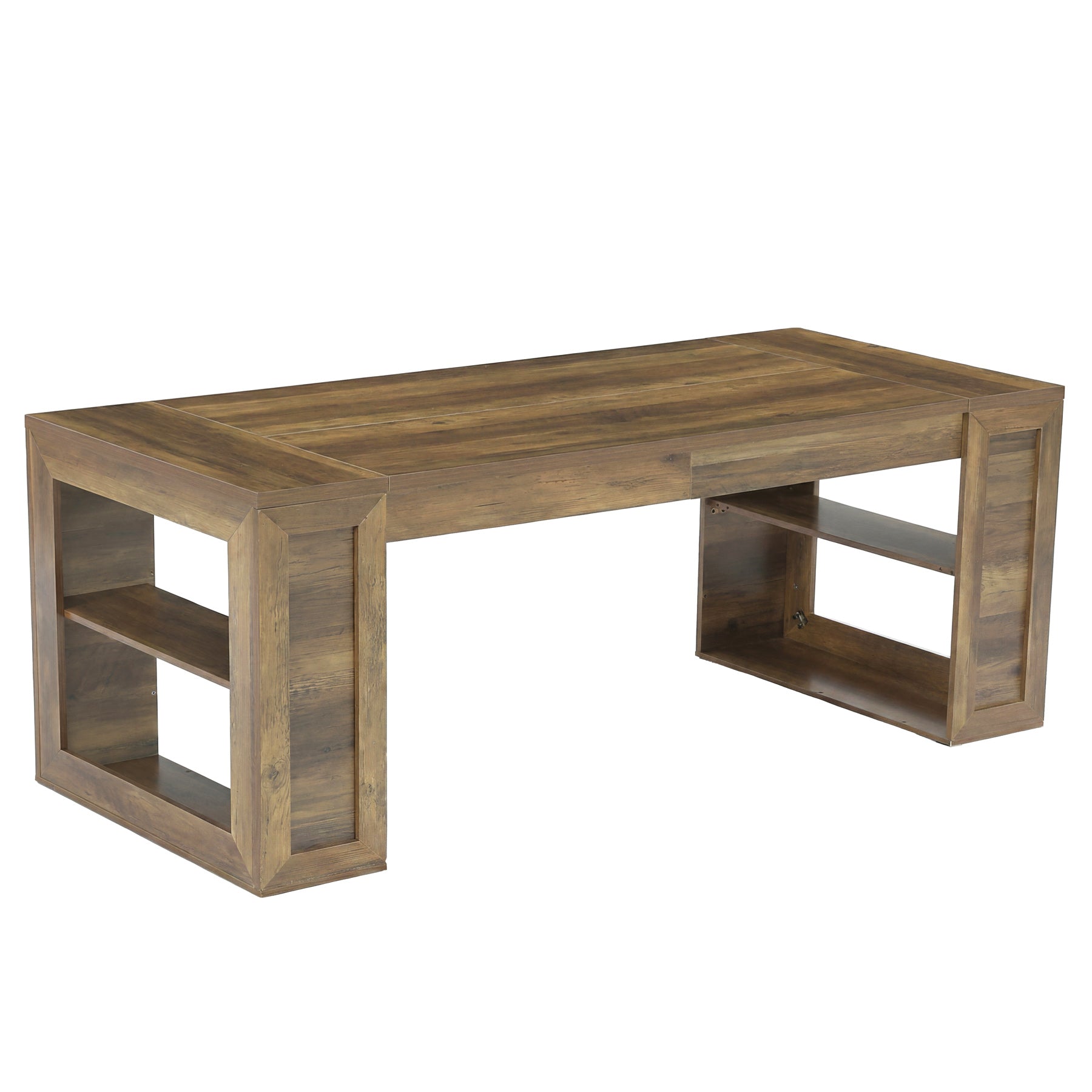Tribesigns 70.8-Inch Executive Desk, Computer Desk with Shelves for Office