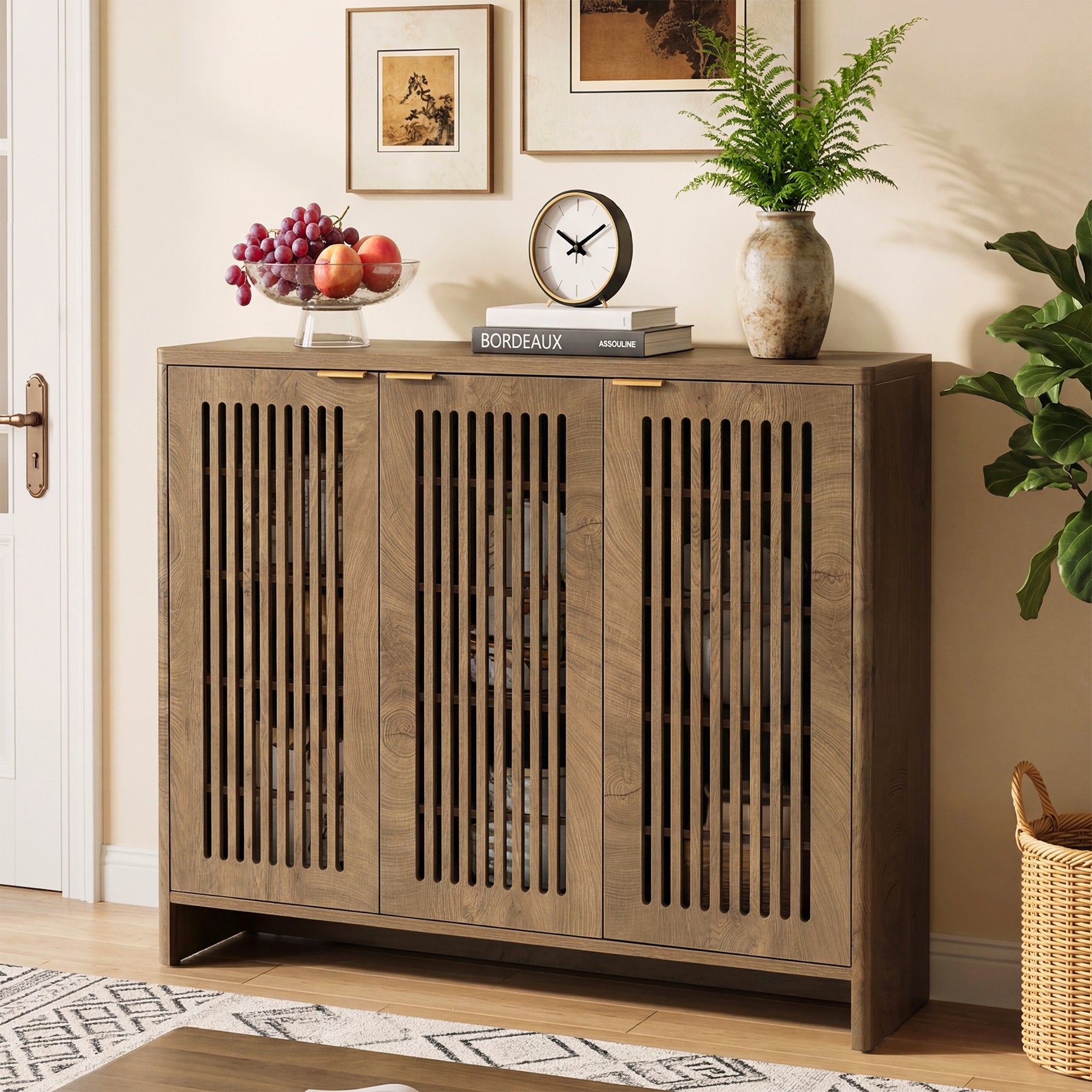 47" Buffet Cabinet with Storage, Sideboard Cabinet with Adjustable Shelves & Doors for Dining Room