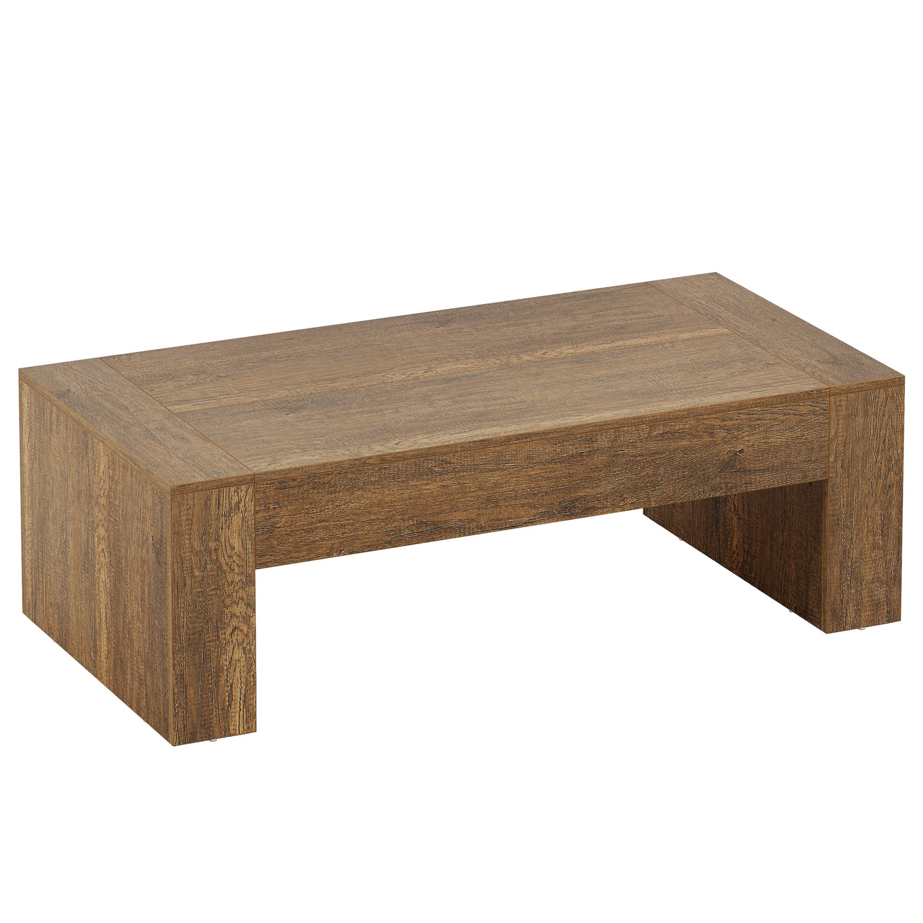 51" Coffee Table, Wood Center Table Simple Cocktail Tea Table
