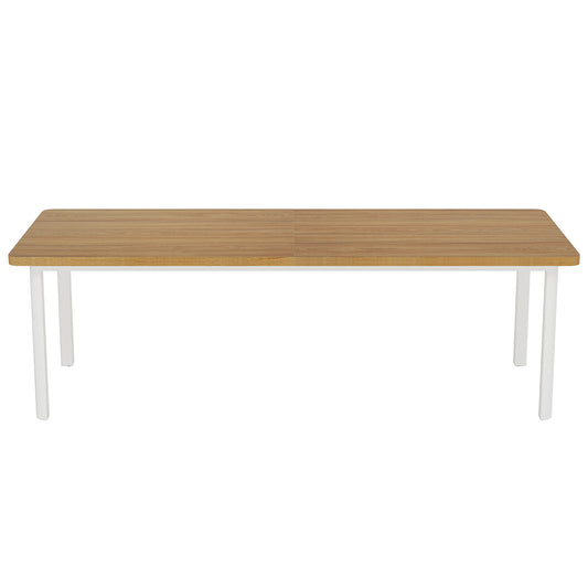 Wood Dining Table, 78" Kitchen Table Dinner Table For 6-8