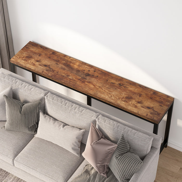 70.9 Inch Console Table, Skinny Long Entryway Table Sofa Table