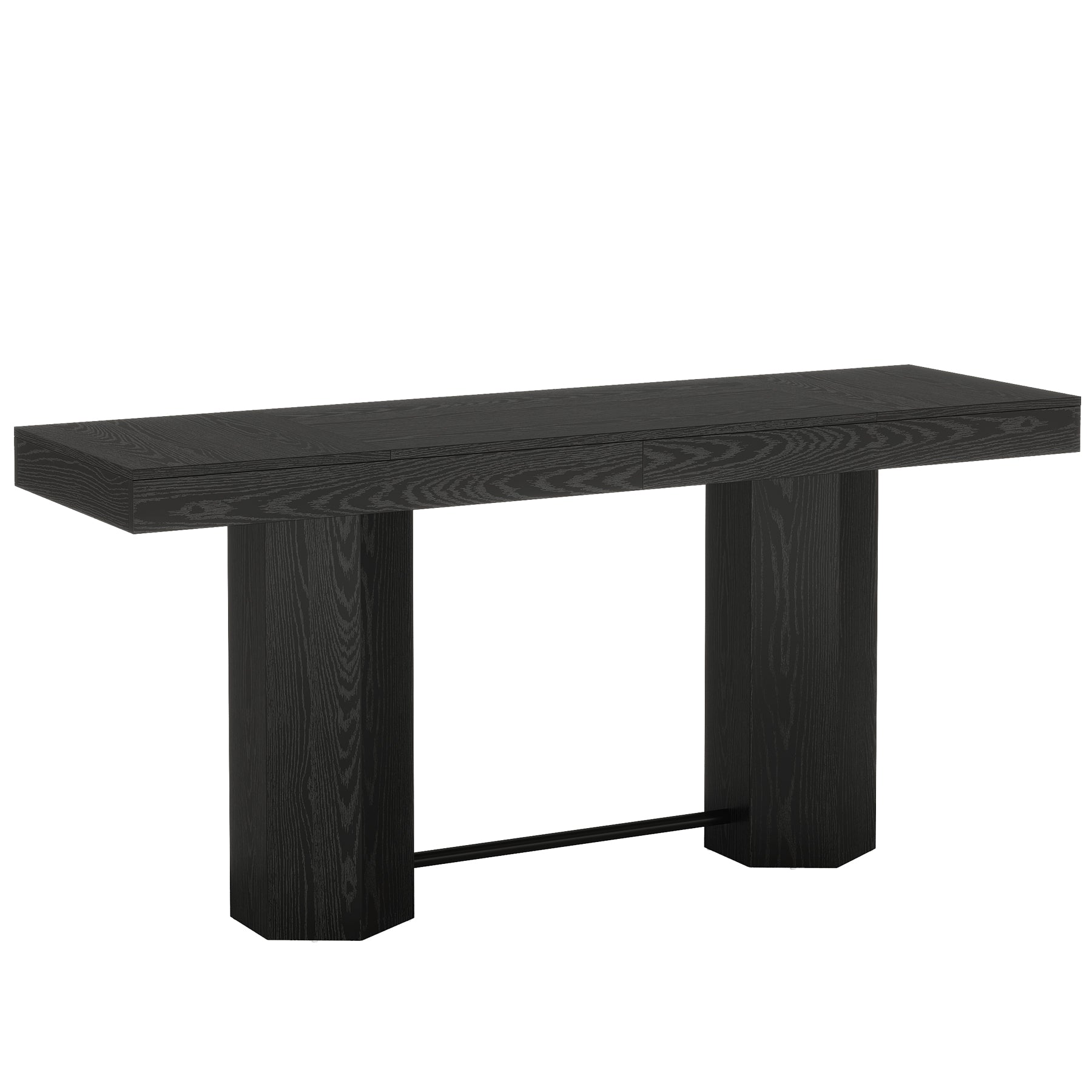 70.9" Home Bar Table, Counter Height Pub Table with Sturdy Base