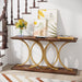 63" Narrow Console Table Sofa Foyer Table with Metal Legs Tribesigns