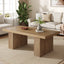 Farmhouse Coffee Table with Wavy Double Base