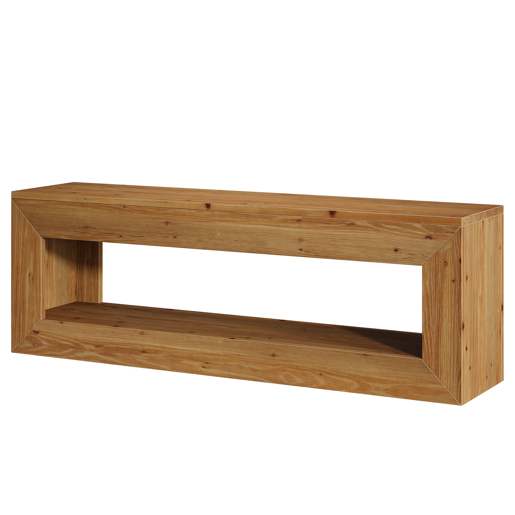 47" Solid Wood TV Stand, Farmhouse Media Console for 32/43/55" TVs