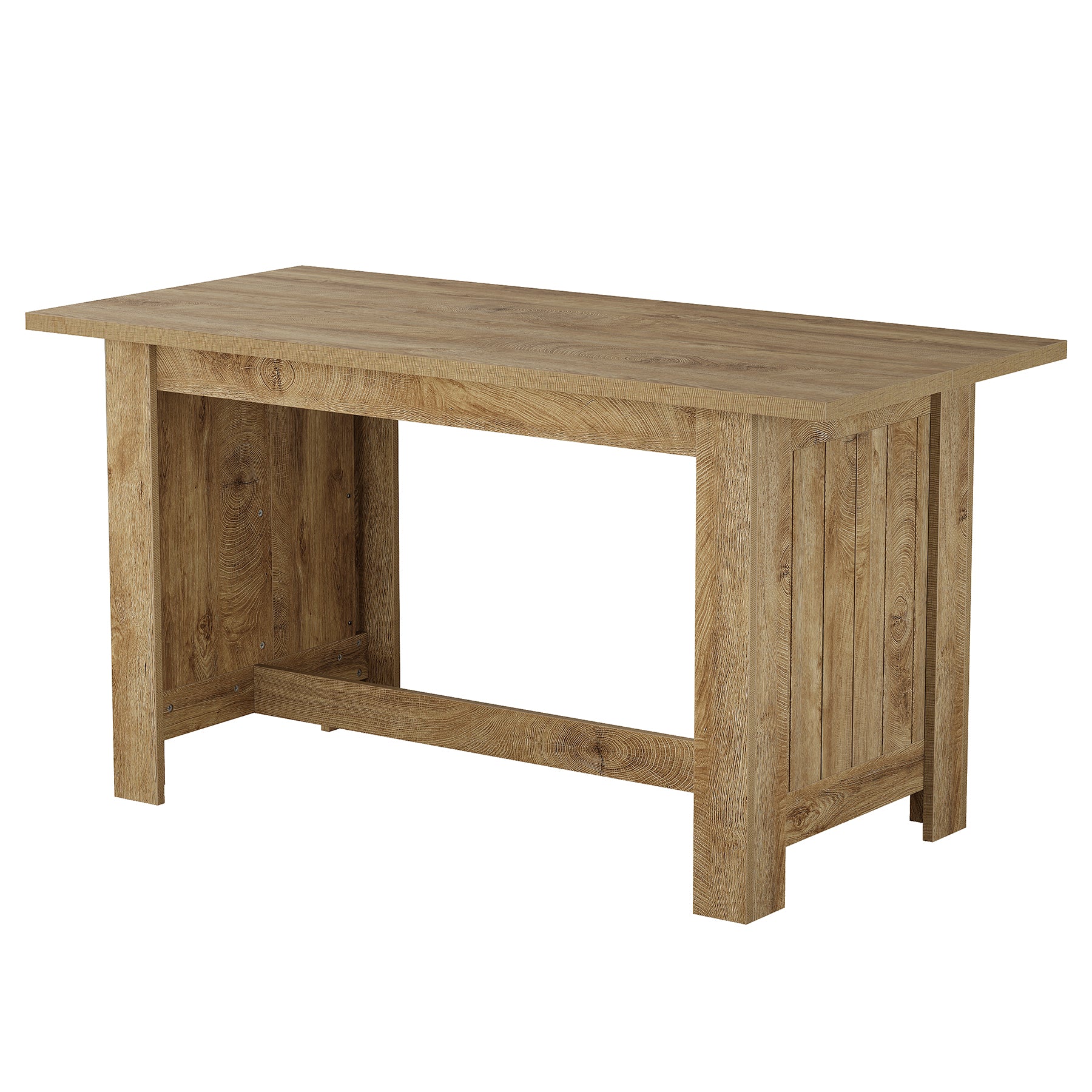 Tribesigns 63-Inch Kitchen Island with Large Prep Top, Farmhouse Counter Height Table for Kitchen