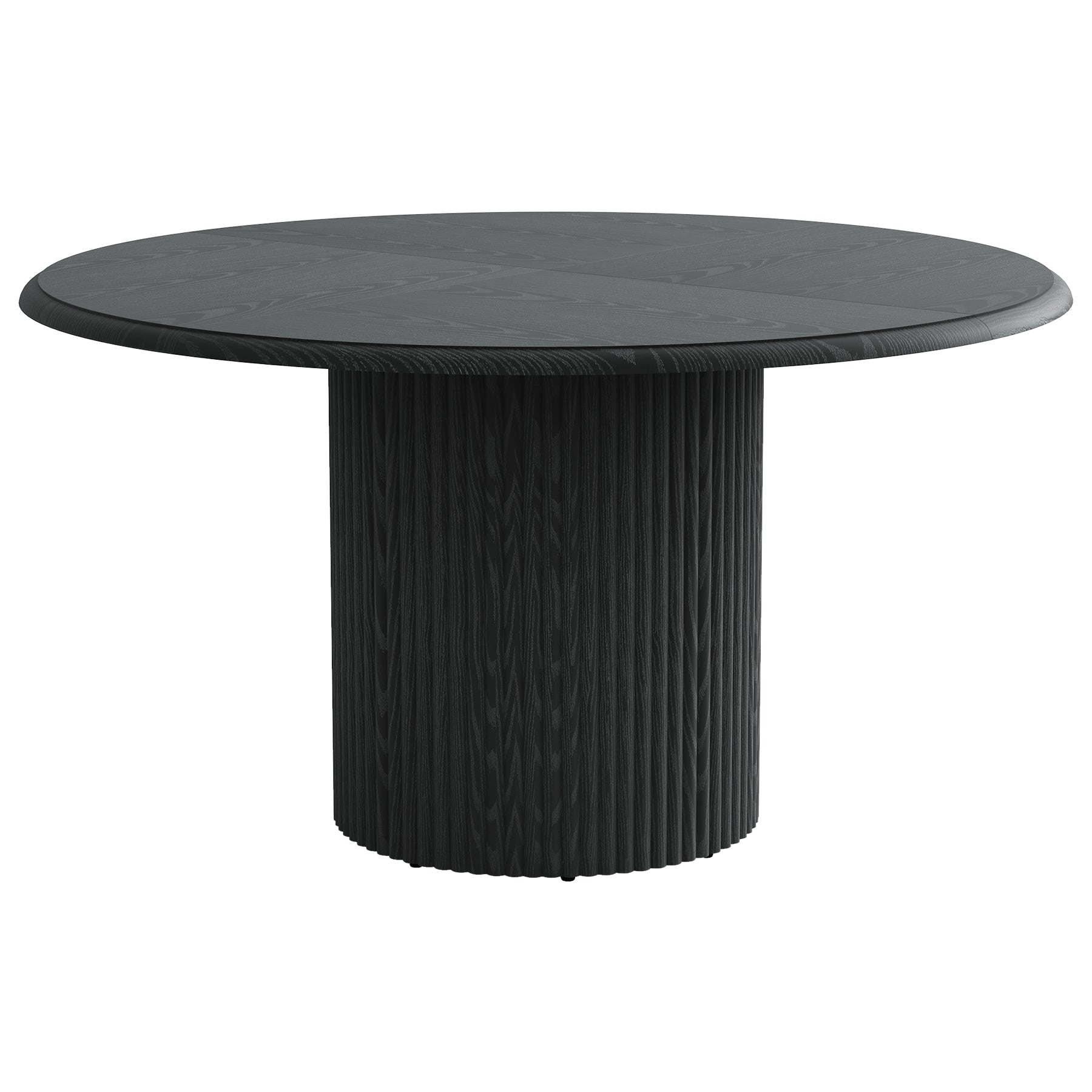 Round Dining Table, 47.24" Farmhouse Kitchen Table with Metal Base for 4