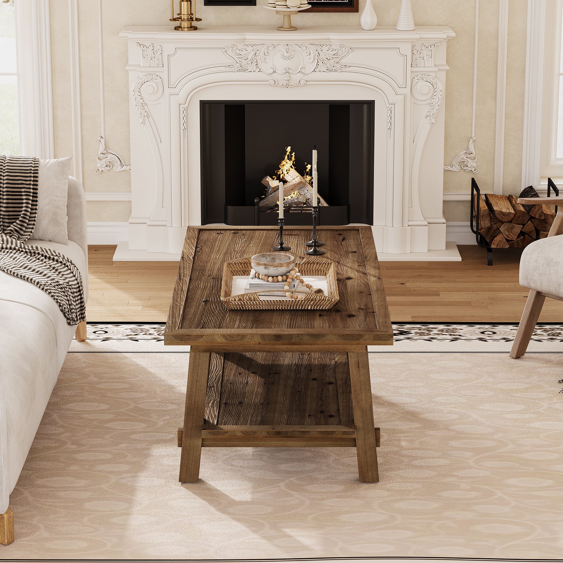 Solid Wood Coffee Table 47