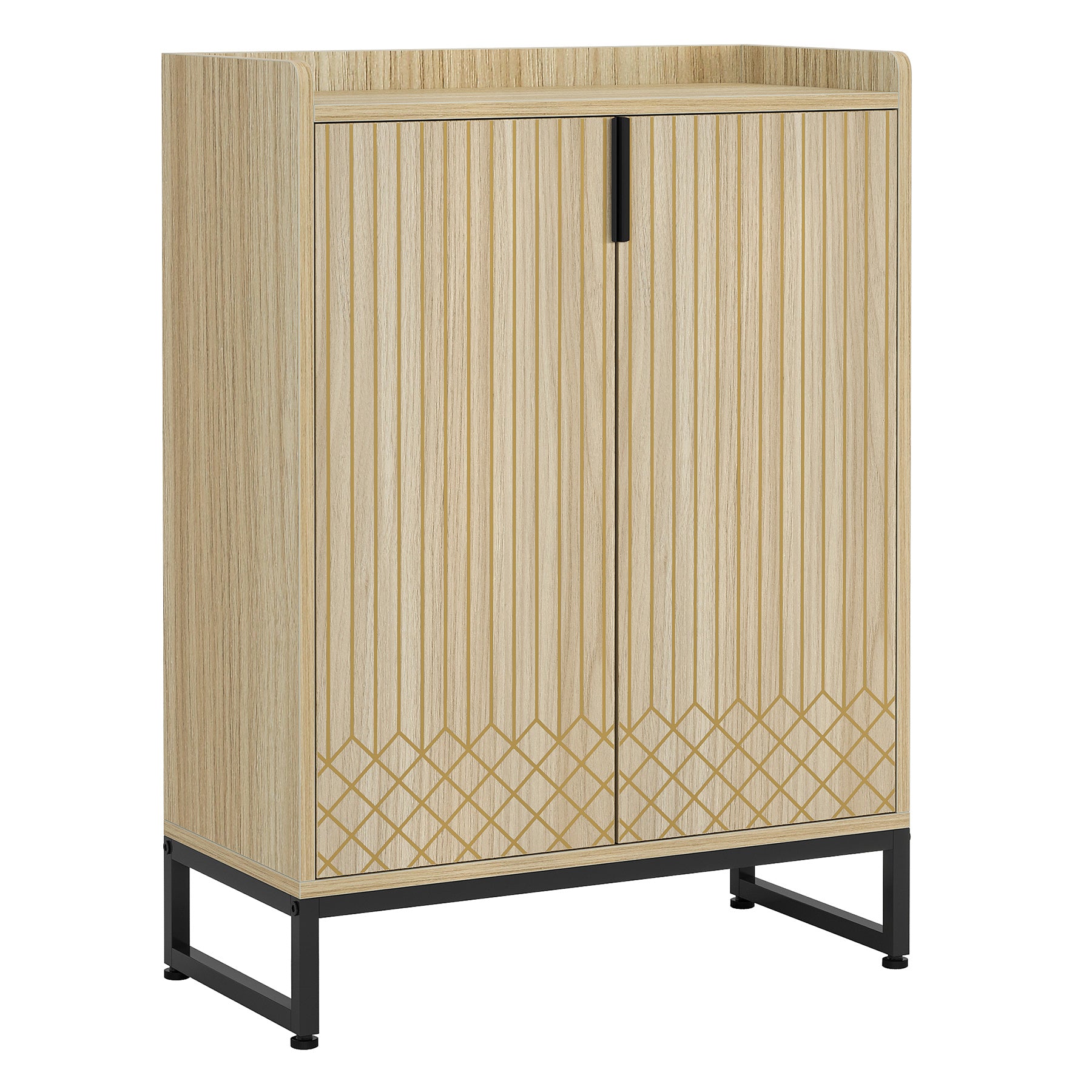 Tribesigns 5-Tier Modern Shoe Cabinet with Doors - Thumbnail 4