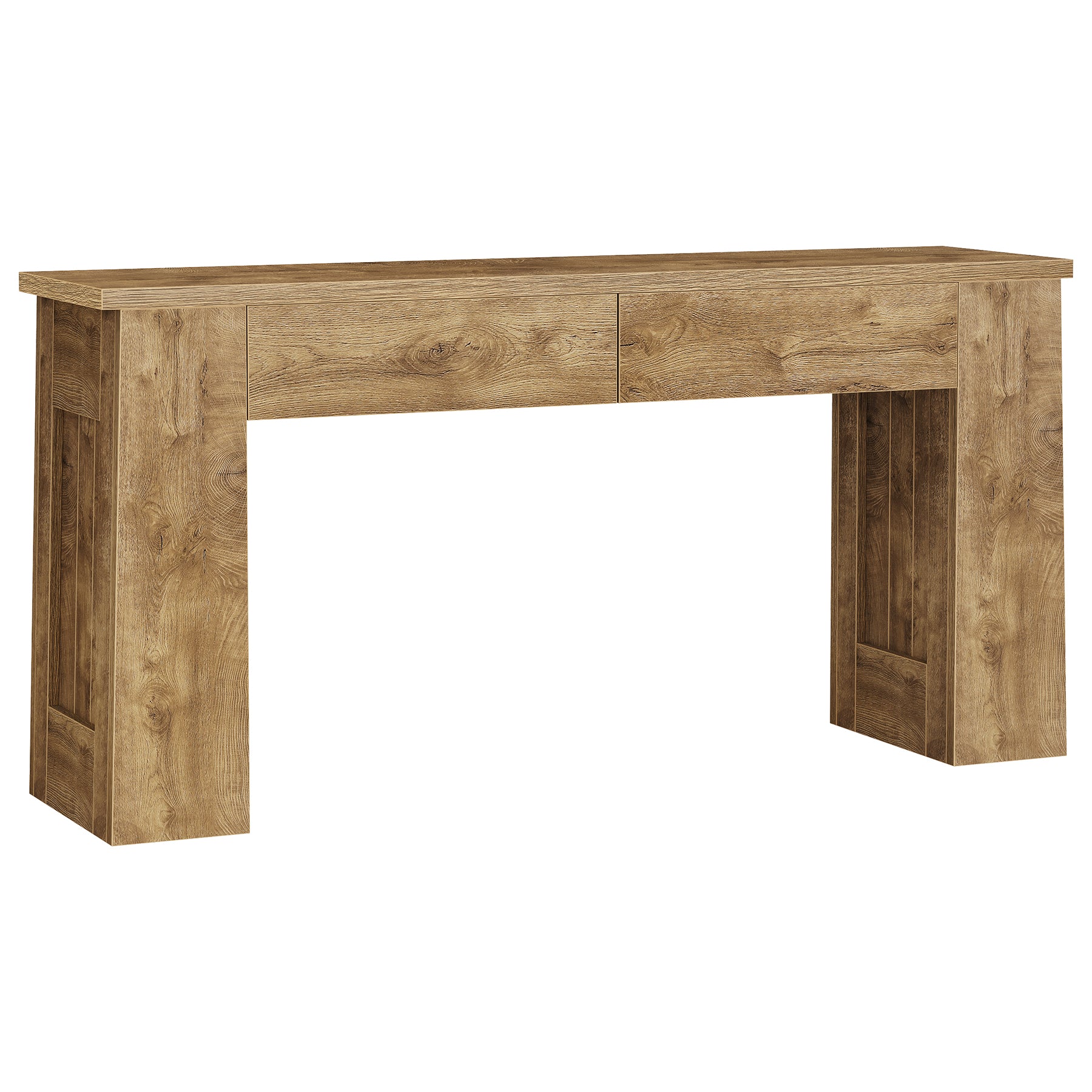 63" Console Table with 2 Drawers, Long Entryway Sofa Table for Living Room