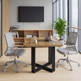 39.4-Inch Conference Table for 4, Compact Modular Meeting Table for Small Offices 3