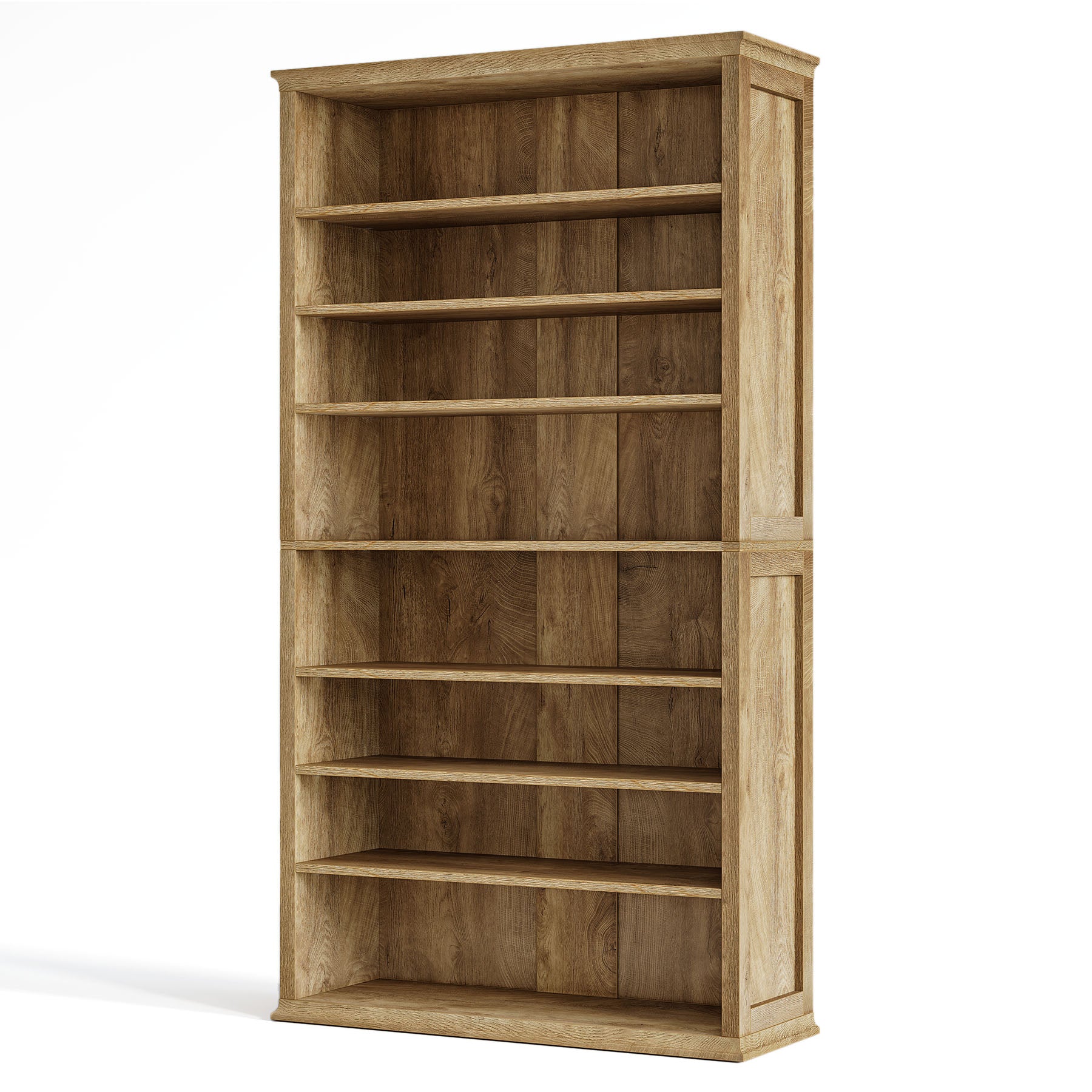 71" Tall Bookshelf, 8-Tier Bookcase FreeStanding Display Etagere with Adjustable Shelves
