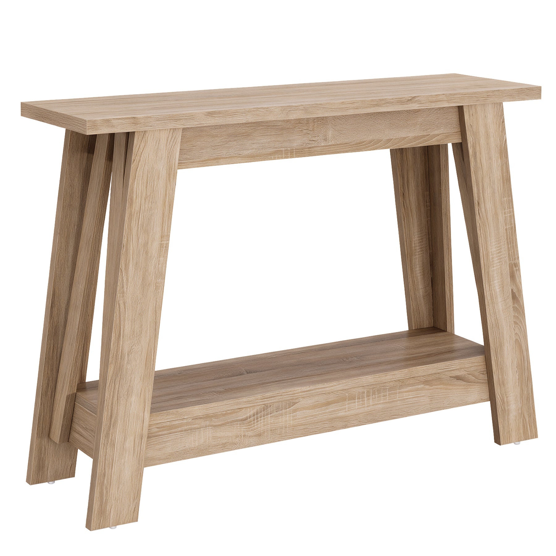 41.3" Console Table, 2-Tier Farmhouse Sofa Entryway Table with Storage