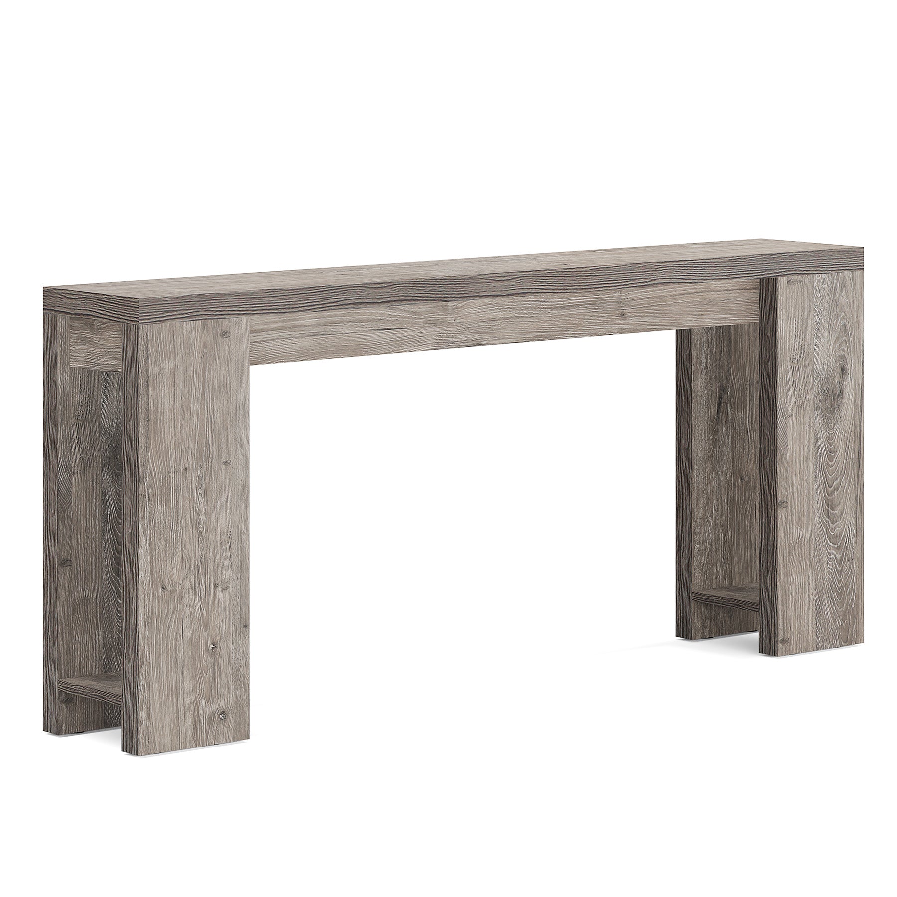 70.9" Extra Long Farmhouse Console Table, Narrow Sofa Table for Entryway