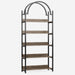 5 - Shelf Bookshelf, 72.44" Arched Etagere Open Bookcase Tribesigns