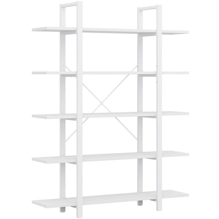 5 - Tier Bookshelf, Open Etagere Bookcase Storage Display Rack Tribesigns