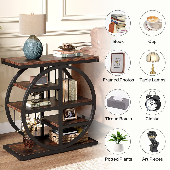 5 - tier End Table, Side Table Accent Table With 5 Shelves Tribesigns