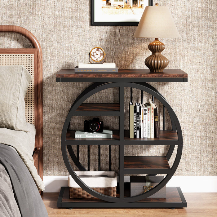 5 - tier End Table, Side Table Accent Table With 5 Shelves Tribesigns