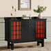 50" Sideboard Buffet, Storage Cabinet Credenza with 4 Drawers Tribesigns