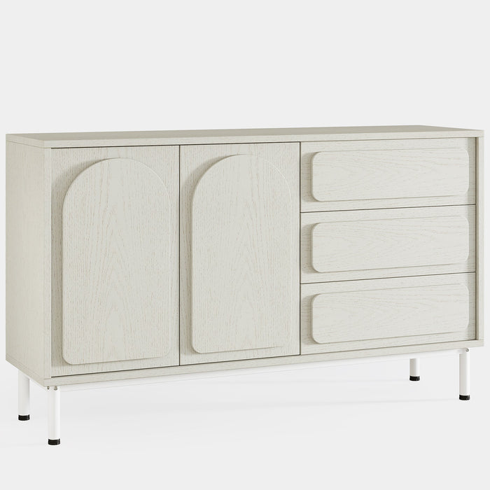 51" Sideboard Buffet, Modern Storage Cabinet Credenzas with Drawers Tribesigns