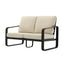 54.3" Wide Loveseat Sofa, Outdoor Patio Sofa With Removable Cushions