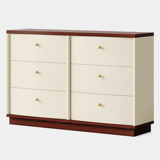 55" Chest of Drawers, Modern 6 - Drawer Dresser Chest Tribesigns