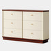 55" Chest of Drawers, Modern 6 - Drawer Dresser Chest Tribesigns