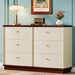 55" Chest of Drawers, Modern 6 - Drawer Dresser Chest Tribesigns