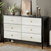 55" Chest Of Drawers, Modern 6 - Drawer Dresser Dressing Cabinet Tribesigns