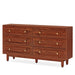 55" Chest of Drawers, Wood 6 - Drawer Storage Organizer Dresser Tribesigns