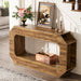 55" Console Table, 2 - Tier Farmhouse Entryway Table Sofa Table with Storage Tribesigns