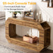 55" Console Table, 2 - Tier Farmhouse Entryway Table Sofa Table with Storage Tribesigns