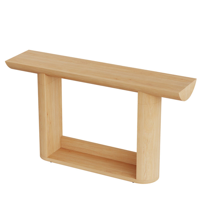 55" Console Table, Wood Farmhouse Sofa Table Entryway Table Tribesigns