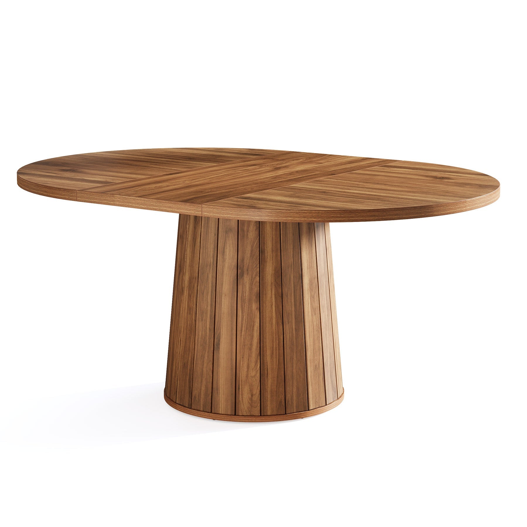 Tribesigns 55" Dining Table, Wood Oval Kitchen Dinner Table