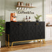 55" Sideboard Buffet, Buffet Cabinet Credenza Storage Organizer Tribesigns