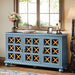 55" Sideboard Buffet, Farmhouse 3 - Doors Buffet Cabinet Credenza Tribesigns