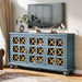 55" Sideboard Buffet, Farmhouse 3 - Doors Buffet Cabinet Credenza Tribesigns