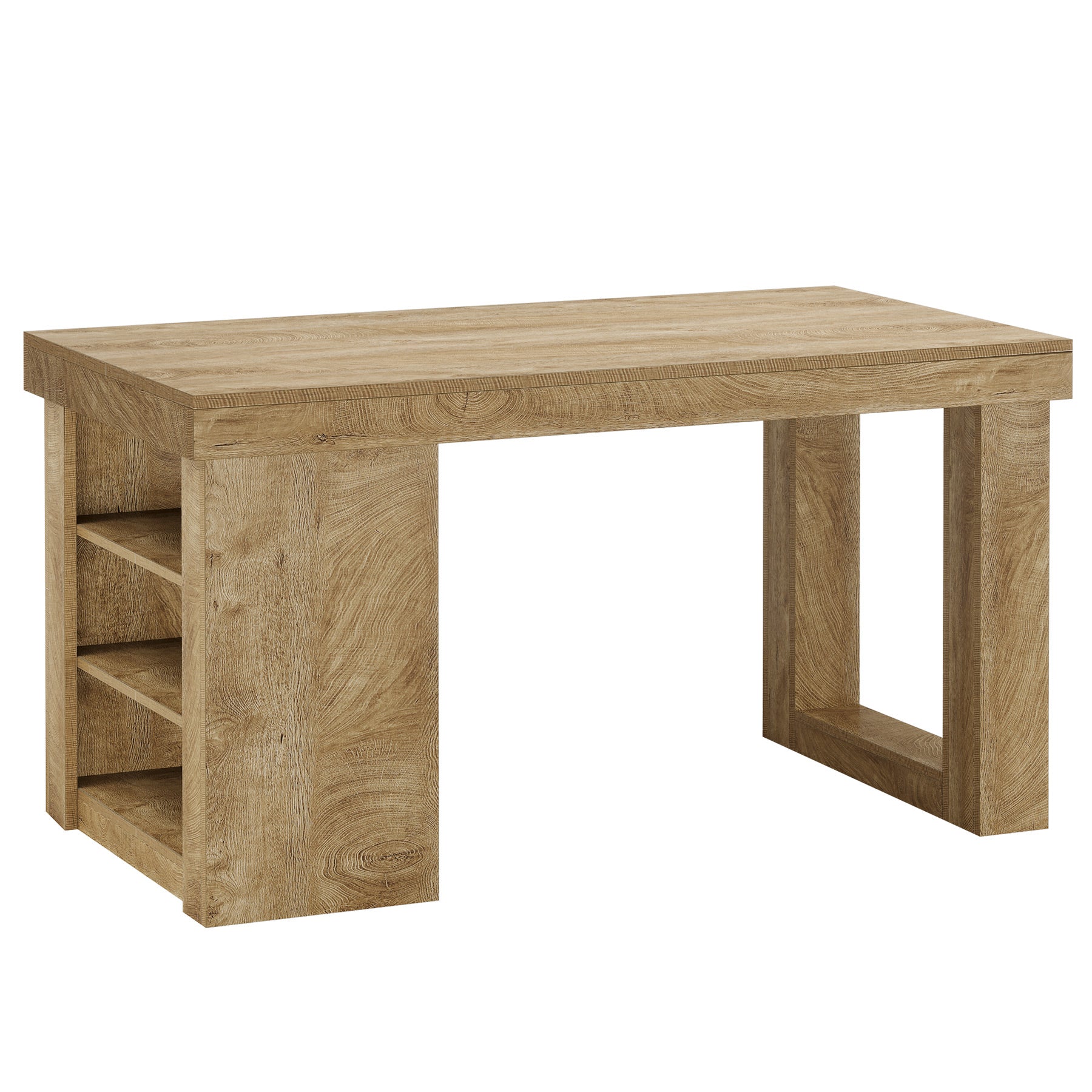 55" Bar Table, Large Counter Height Table Home Bar Furniture