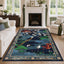 Floral Cherry Blossom Oriental Rug#Color_Blue