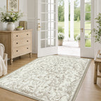 Whimsical Woodland Botanical Area Rug#Color_Beige