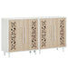 57.5" Sideboard Buffet with Hollow - Carved Doors Tribesigns