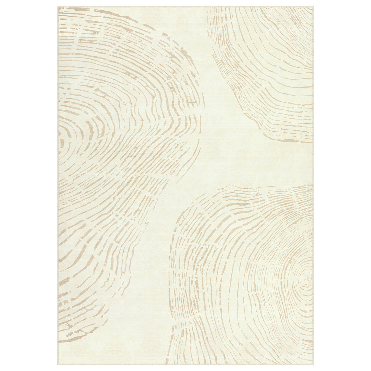 Abstract Machine Washable Area Rug, Soft Boho Minimalist Non-Slip Low Pile Carpet, Oeko-Tex Certified