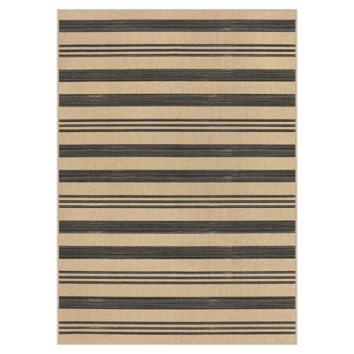 2.5x8/3x5 Striped Easy Jute Area Rug, Outdoor Hallway Runner Rug Non-Skid Washable Indoor Carpet for Entryway Porch, Oeko-Tex Certified