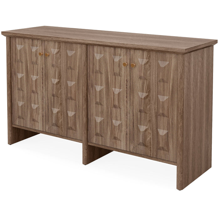 59" Sideboard Buffet, Console Cabinet Credenzas Coffee Bar Cabinet with Adjustable Shelf Tribesigns