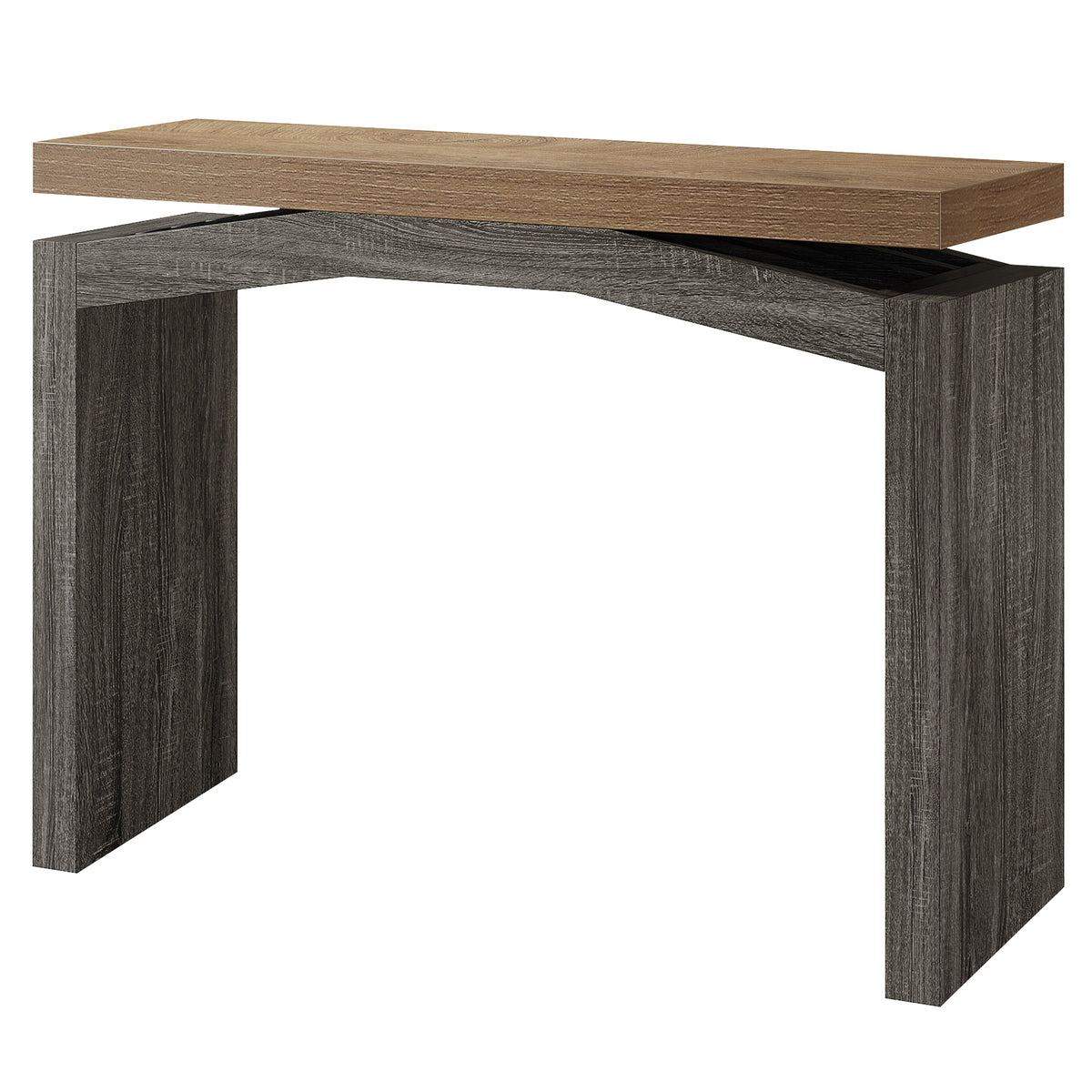 40" Farmhouse Console Table, Narrow Entryway Sofa Table with Hollow Design for Hallway, Foyer, or Living Room
