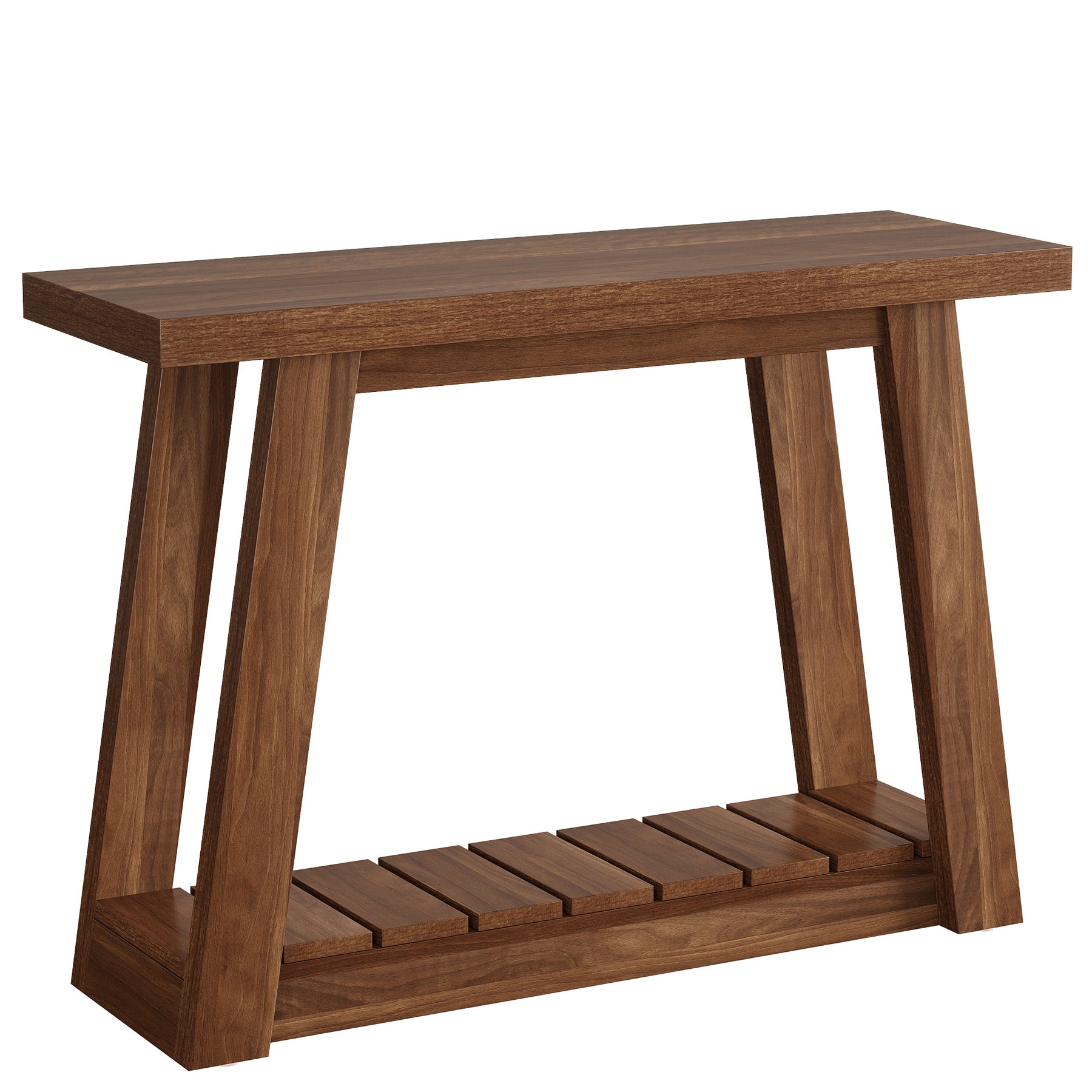 41.3" Farmhouse Console Table, 2-Tier Entryway Table Narrow Sofa Tables for Living Room