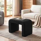 Modern Vanity Stool, Fully Assembled Upholstered Ottoman Sofa Footrest